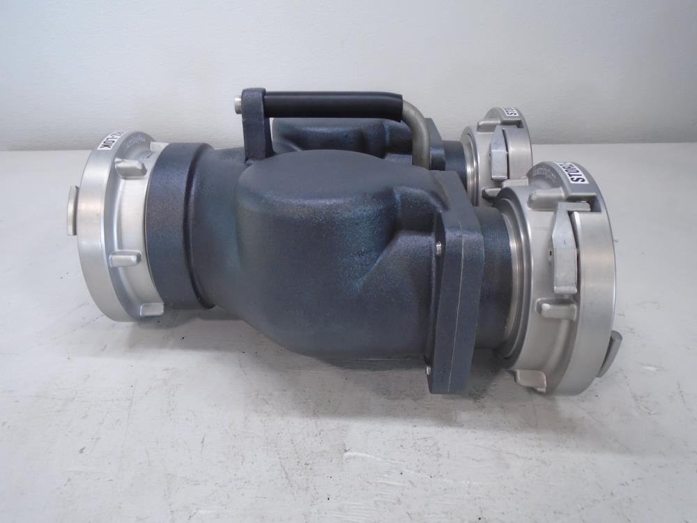 Harrington 5" Storz-Loc Jumbo Siamese 2-Way Valve HJ20-50-50ST